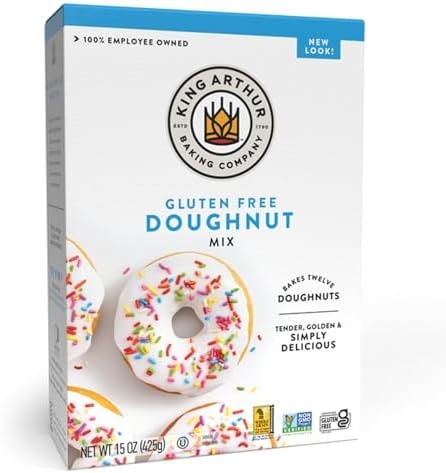 King Arthur Baking Company Gluten-Free Doughnut Mix 15 oz., Baking and Breakfast Mix, Donuts, Non-GMO