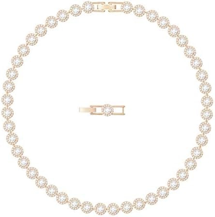 Swarovski Una Angelic All-Around Choker Necklace, Clear Swarovski Crystals and Matching Crystal Pavé with a Rose-Gold Tone Finish Setting
