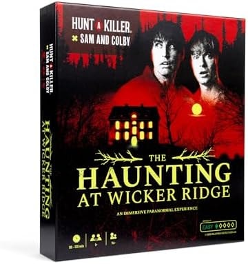 Hunt A Killer x Sam and Colby: The Haunting At Wicker Ridge, an Immersive Ghost Hunters Experience, for Fans of Paranormal Activity and Mystery Games, Board Game is 90-120 Minutes, for Ages 14+