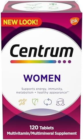 Centrum Multivitamin for Women 18 and Over, 120 Tablets