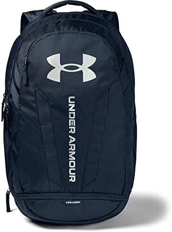 Under Armour Unisex-Adult Hustle 5.0 Backpack , Academy Blue (408)/Silver , One Size Fits All
