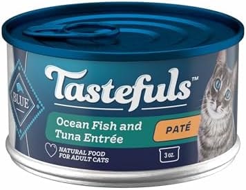 Blue Buffalo Tastefuls Ocean Fish & Tuna Paté Wet Cat Food, 3 oz, 24 ct