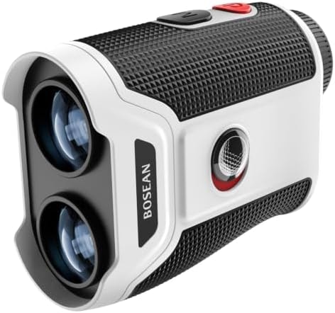 MOESAPU Golf Rangefinder with Slope, 1200/1500Yards Range Finder, 7X Magnification with Flag Lock Vibration, Rechargeable, Magnetic Mount, IP54 Waterproof, Tournament Legal, Golf Accessories for Men