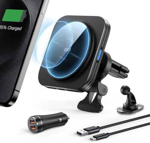 ESR for MagSafe Car Mount Charger with 36W QC 3.0 Car Adapter