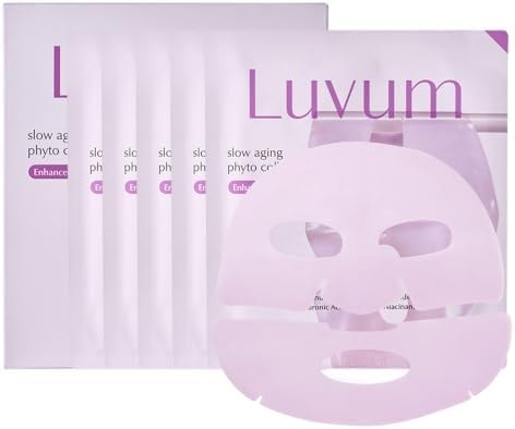 LUVUM Slow Aging Phyto Collagen Gel Mask, Collagen, Overnight Hydrogel Mask, 4+1 Pack