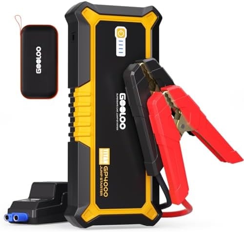 GOOLOO GP4000 Jump Starter - 4000A 12V Car Battery Jumper Starter Portable