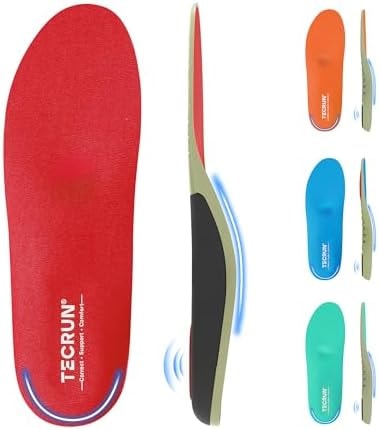 Plantar Fasciitis Insole Arch Support Inserts Women Men for All Day Comfort