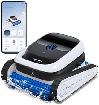 ECOVACS Ultramarine P1 Pool Cleaner Robot with Accessory Kit,Cordless Robotic Pool Vacuum for Inground & Above Ground Pools, 180 Min Runtime, Smart Navigation, App Control for Floor, Wall & Slope
