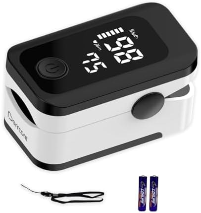 Berrcom Finger Pulse Oximeter Blood Oxygen Saturation Monitor, Black
