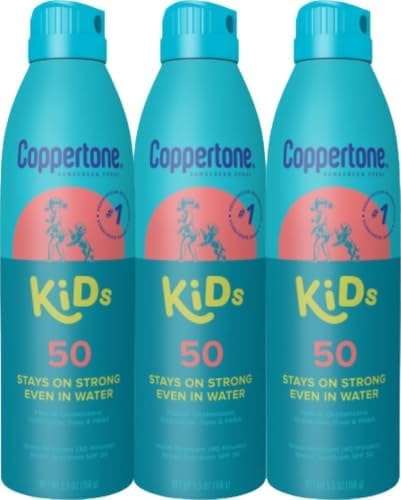 Coppertone Kids Sunscreen Spray SPF 50, Multipack, 3 x 5.5 OZ