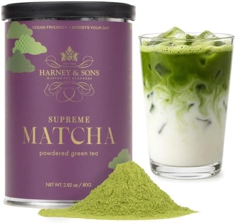 Harney & Sons Supreme Matcha Green Tea Powder, Uji Japan, 80g Tin