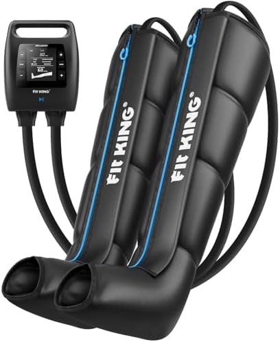 FIT KING Air Compression Recovery System, Cordless Full Leg Massager