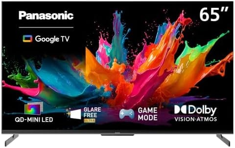 Panasonic W85 Series (2026 Model) 65-inch QD-Mini LED 4K UHD Glare Free Ultra Google TV, Local Dimming Supreme, HDR10+, Dolby Vision, Dolby Atmos, Game Mode - TN-65W85CPS