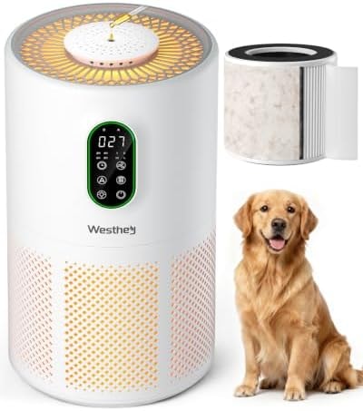 WESTHEY Air Purifiers for Home Larger Room with Washable Filter Auto Mode