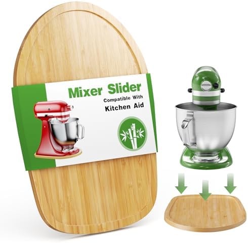 GuanQiao Food-Grade Bamboo Slider for KitchenAid 4.5-5 Qt Tilt Head Mixer
