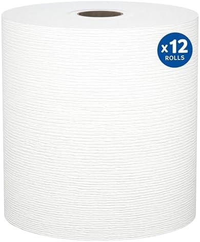 Kleenex Professional Hard Roll Paper Towels, Bulk, 12 Rolls x 425' (01080)