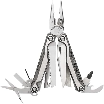 LEATHERMAN Charge Plus TTI 19-in-1 Multi-Tool, EDC and Auto, Stainless