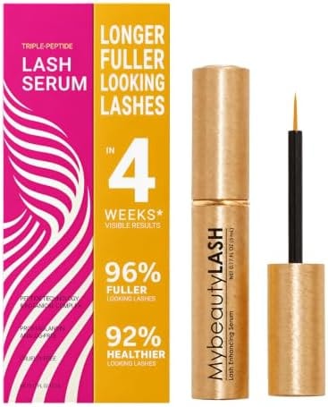 Lash Serum for Eyelash Growth-Eyelash Growth Serum, Triple-Peptide, PG-Free