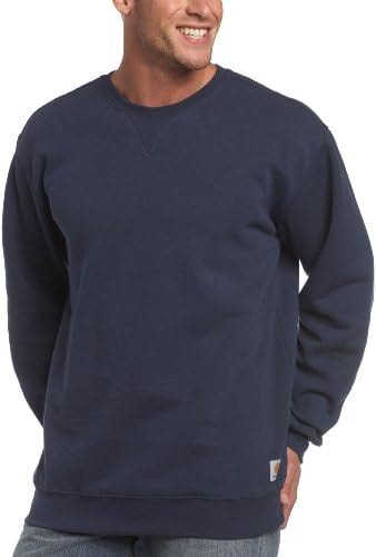 Carhartt Men's Midweight Crewneck Sweatshirt,Navy (Closeout),Large
