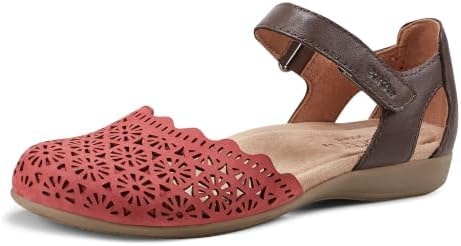 Earth Footwear Women's, Bronnie Sandal, RED 610, 7.5 M