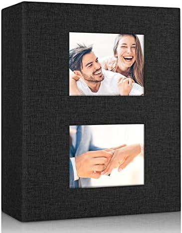 MSTONAL Photo Album 4x6 200 Pockets Holds 200 Horizontal Photos, Black