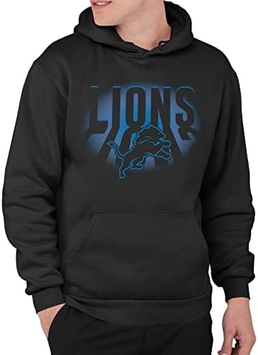 Junk Food NFL - Detroit Lions - Spotlight - Officially Licensed Adult Pullover Fleece Hoodie for Men and Women