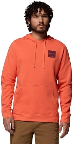 Columbia Men's Trek Long Sleeve Hoodie, Zing/Boxy Brand, Small