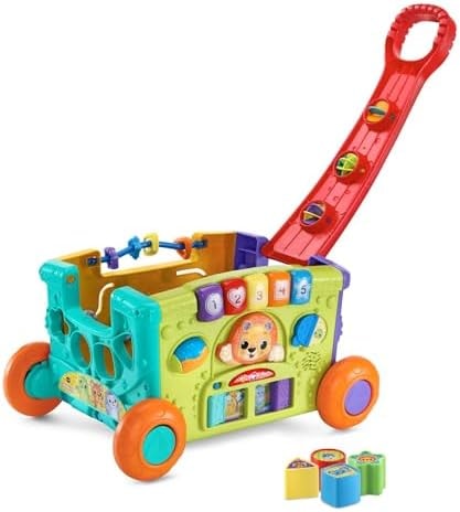 VTech Sort and Discover Activity Wagon for Toddlers, Red