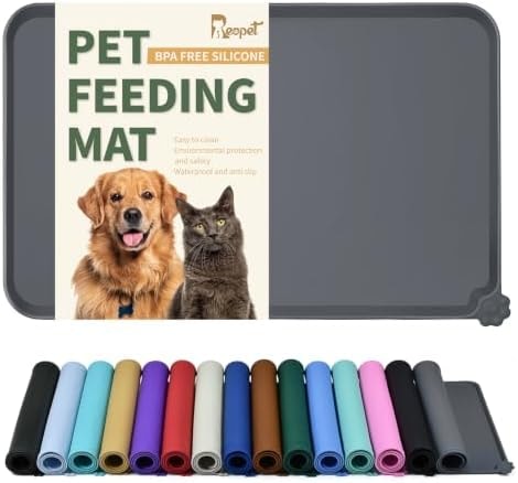 Reopet Silicone Pet Feeding Mat - Waterproof & Non-Slip Dog Cat Placemat