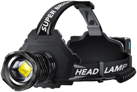 AKNEAR Rechargeable LED Headlamp 99000 High lumens Super Bright, Powerful