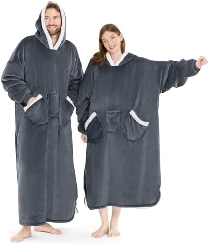 L'AGRATY Oversized Wearable Blanket Hoodie Christmas Gift for Women Men