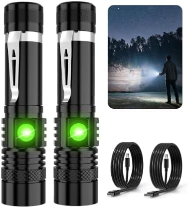 Hoxida LED Tactical Flashlight Rechargeable 2000lm, Super Bright LED
