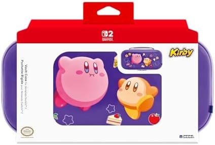 HORI Vault Case (Kirby & Waddle Dee) for Nintendo Switch 2 - Hard Shell Carrying Case for Switch 2 - Officially Licensed by Nintendo