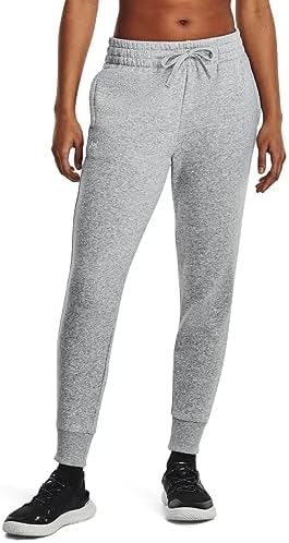 Under Armour Women's Rival Fleece Joggers, 012 Gray, 4XLT