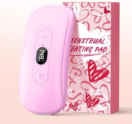 HIRANE Portable Heating Pad, Rechargeable Cordless Electric Heating Pad