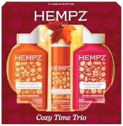Hempz Mini Moisturizer & Lip Balm Kit, Cozy Time Trio (Pack of 3)