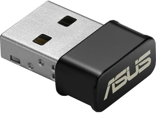 ASUS USB-AC53 Nano USB WiFi Adapter Dual-Band (2.4GHz, 5GHz) Wireless AC1200 802.11ac MU-MIMO for use with Windows XP/Vista/7/8/8.1/10 and MAC OS