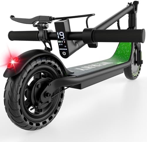 WERHY Electric Scooter, 500W/800W/1000W Powerful Motor & 19/22 MPH Top Speed, 16/25 Miles Range, Folding E Scooter with Dual Braking for Teens and Adults
