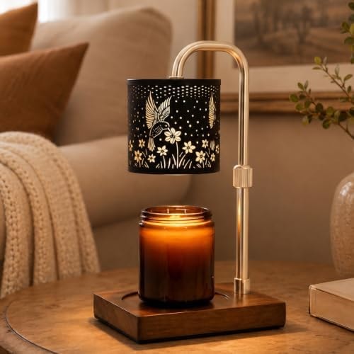 Eandisom Hummingbird Candle Warmer Lamp with Timer Dimmer, Gifts for Mom