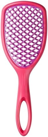 Conair All Brush Vented Paddle Hair Brush for Women, Gentle Detangler Brush for All Wet or Dry Hair Types, Vented for Fast Blow Dry Styling, Lightweight with Flex Bristles for Comfort, Pink