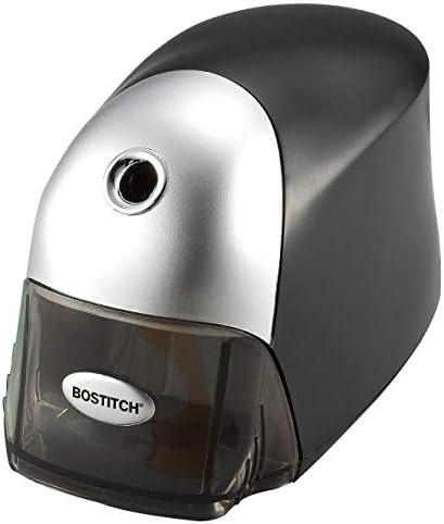 Bostitch Office QuietSharp Executive Heavy Duty Electric Pencil Sharpener for 65% Faster Sharpening and 6X Longer Cutter Life - Colored Pencil Compatible, Black