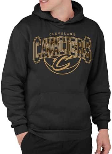 Junk Food NBA - Cleveland Cavaliers Monochromatic Arch Adult Hoodie Black