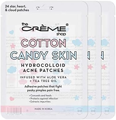 The Crème Shop Cotton Candy Hydrocolloid Acne Patches (3 Sizes/72 Count)