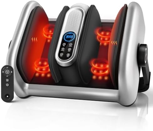 JZBRAIN Pro Electric Shiatsu Foot & Calf Massager with Heat, Size 12.5
