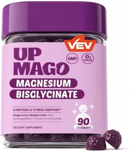 VEV UPMAGO Magnesium Bisglycinate Gummies, 90 Gummie