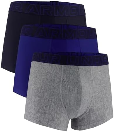 Under Armour Men's Performance Tech Brief Underwear, 3" Inseam, 3-Pack, Royal Heather, 5X-Large