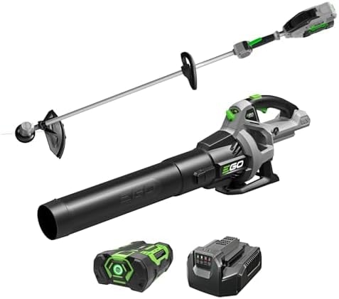 EGO Power+ 56-Volt 15" String Trimmer & 530 CFM Blower Combo Kit with 2.5Ah Battery and 210W Standard Charger, ST1502LB