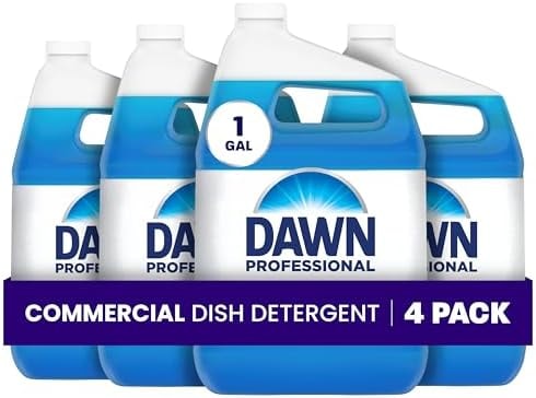 Dawn PRO Manual Pot & Pan Detergent, Bulk Liquid Dish Soap (1 gal, 4 pack)
