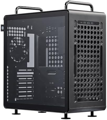 Cooler Master QUBE 540 ATX Mid-Tower PC Case, High Airflow, Tempered Glass