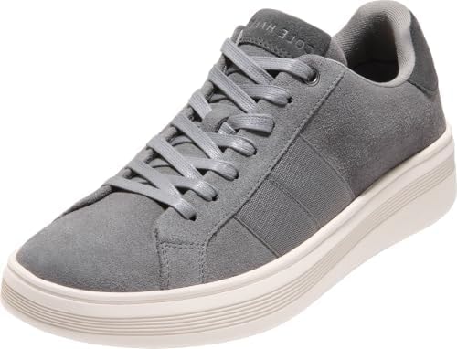 Cole Haan Men's Shoes - Grand Crosscourt Premier Sneaker, Castlerock Suede/Raven, 8-W US